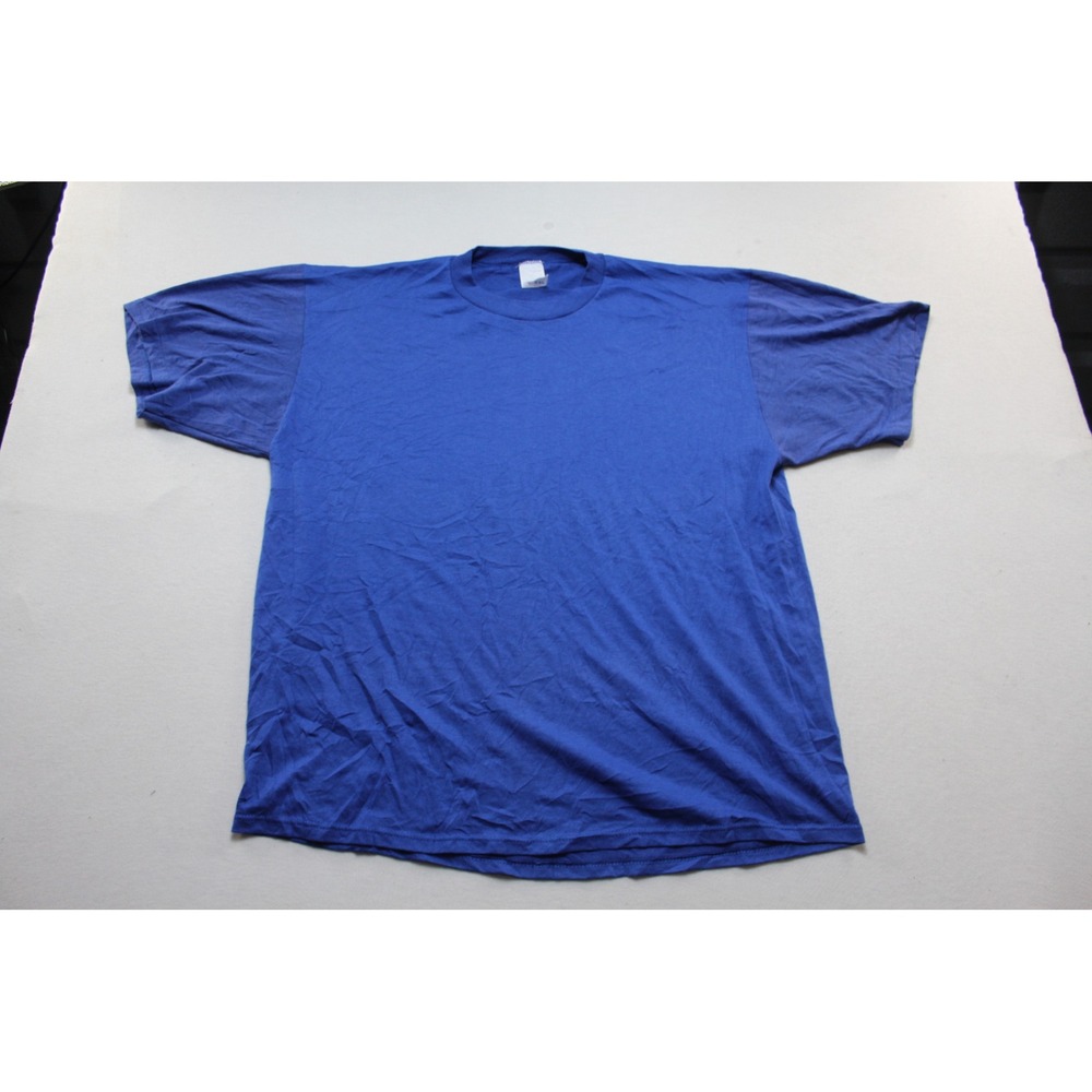 Russell Athletic T-Shirt Mens Double Extra Large Blue Excellent Blank Basic Tee